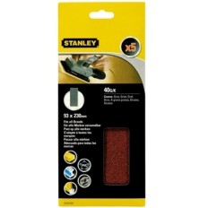 Hoja  Lija Orbital No Perforadas 093X230Mm Gr40 Stanley 5 Pz