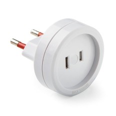 Adaptador Viaje 6A-250V Europa-Usa Polic Bl Famat