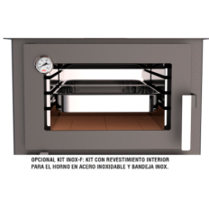 ESTUFA FRONTAL CON HORNO