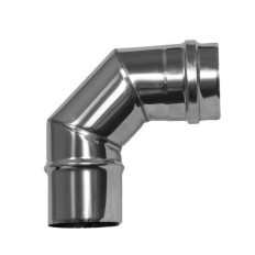 Codo Estufa Pellet 90º Ø80Mm Inox Exojo