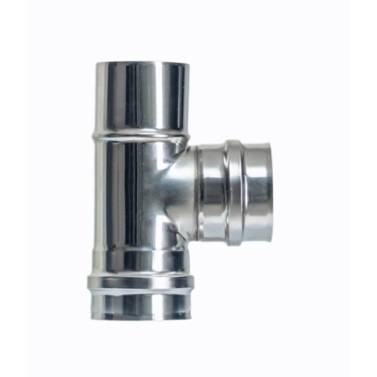 Te Estufa Pellet 90º Ø80Mm Inox Exojo