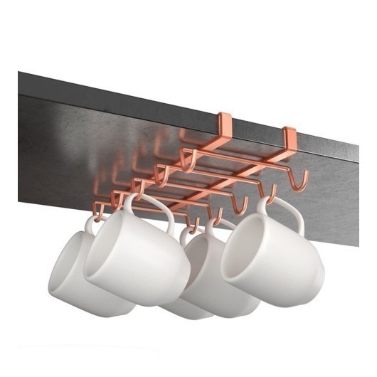 Colgador Cocina Tazas 14X28X6Cm In. My Mug Copper Metaltex