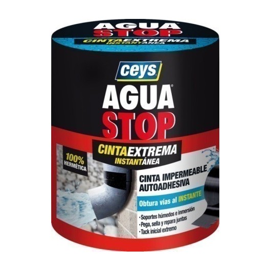 Cinta Adhesiva 100Mmx1,5Mt Fuga/Grie Impermeable Ne Aguastop Ceys