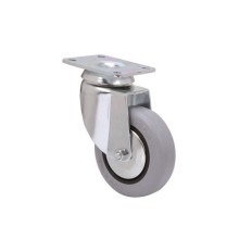 Rueda Gir 100Mm 3-0004 Pl.070X055 070Kg.Liso Goma Gr 100Cp-P