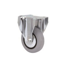 Rueda Fija 100Mm 2-2460 Pl.75X66 070Kg.Liso Goma Gr 100Cp-Pg