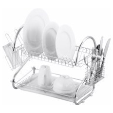 Escurreplatos Cocina Sobrem Db C/Band Cromado Vivahogar