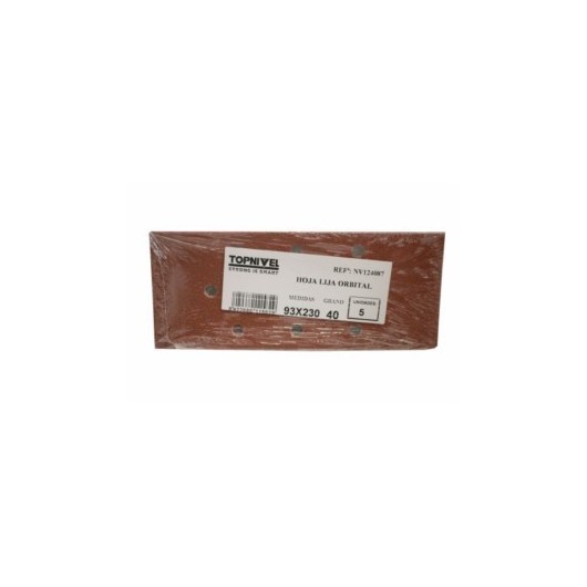 Hoja Lija Orbital Perfor. 093Xx230Mm Gr40 Nivel 5 Pz