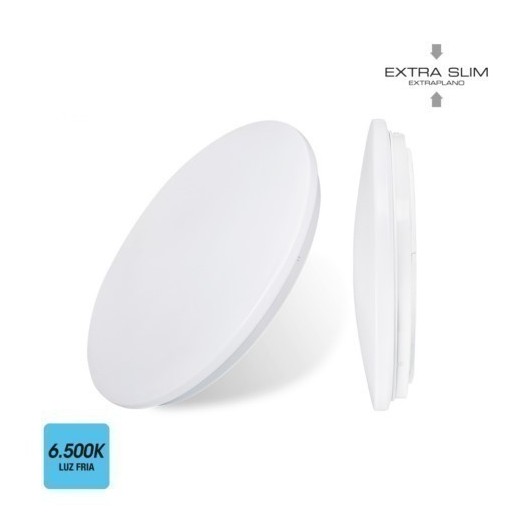 Plafon Circular 12W 840Lm 6500K 26,5X5,7Cm Pl Bl Sup. Led Extrap