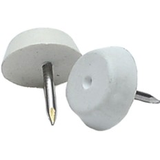Deslizador Mueble 17Mm Patin Clavo Pl Bl Micel 100 Pz