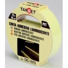 Cinta Adhesiva 25Mmx 10Mt Señalizacion Luminiscente Pet Target