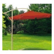 Parasol Jardin 3Mt Lateral Natuur Aluminio Terra S/Fald
