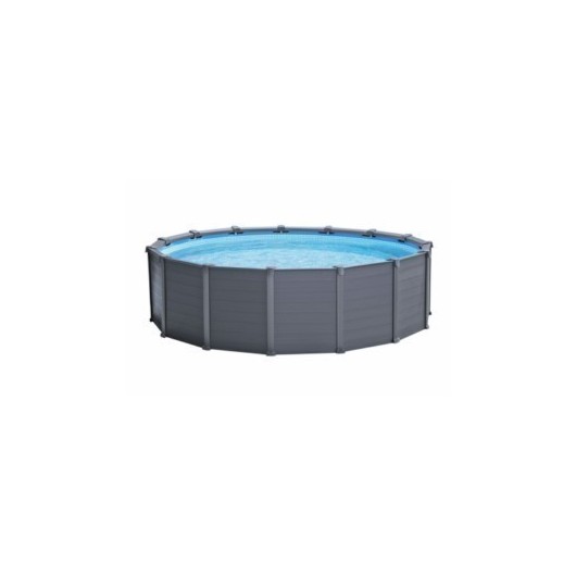 Piscina Circular 478X124Cm Aren 16805Lt Graphite Gray Intex