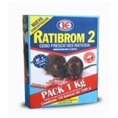 Raticida 10Bol X 100Gr Cebo Fresco Ratibrom-2 D01.370 1 Kg