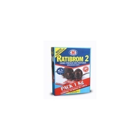 Raticida 10Bol X 100Gr Cebo Fresco Ratibrom-2 D01.370 1 Kg