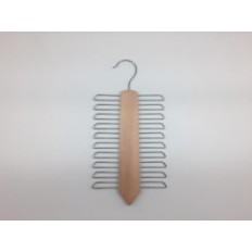 Percha Armario 15,5X1,2X30,5Cm Corbatas Vivahogar Madera Nat Ba