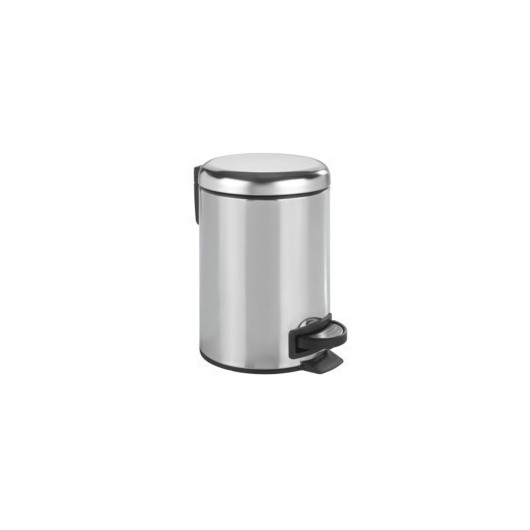 Cubo Baño C/Pedal 3Lt-17X25Cm Acero Bl Leman Wenko