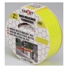 Cinta Adhesiva 50Mmx33Mt Señalizacion Target Pvc Ver Reflectante