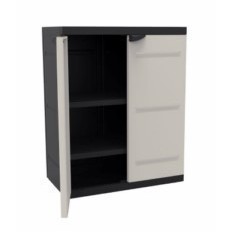 Armario Orden 70X44X88Cm 2B Neg/Bei Res Titanium