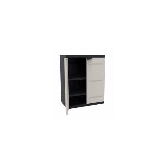 Armario Orden 70X44X88Cm 2B Neg/Bei Res Titanium
