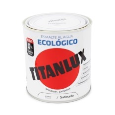 Esmalte Acrilico Satinado 250 Ml Bl Al Agua Ecologico Titanlux