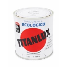 Esmalte Acrilico  Mate 250 Ml Bl Al Agua Ecologico Titanlux