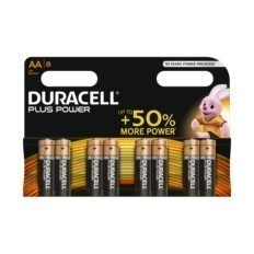 Pila Alcalina Lr06 Aa 1,5V Power Plus Duracell 8 Pz