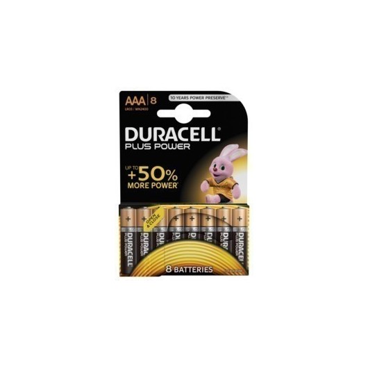 Pila Alcalina Lr03 Aaa 1,5V Power Plus Duracell 8 Pz