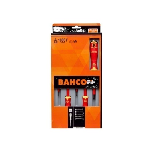 Destornillador Aislado 3Recta+Ph1+Ph2 M/Bic Bahco 5 Pz