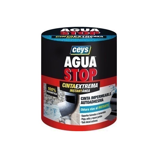 Cinta Adhesiva 100Mmx1,5Mt Fuga/Grie Impermeable Tra Aguastop 