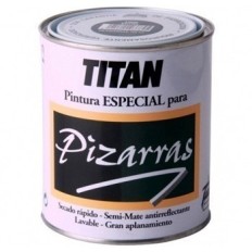 Pintura Sintetica Mate 750 Ml Negro Interior Titan 