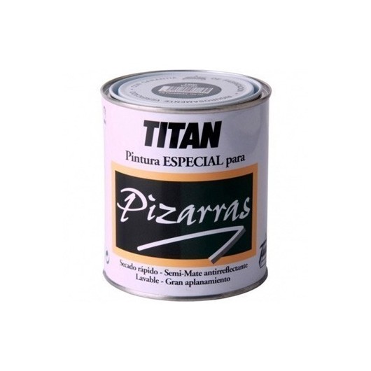 Pintura Sintetica Mate 750 Ml Negro Interior Titan 