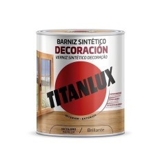 Barniz Madera Brillante 750 Ml Nogal Al Agua Ecologico Decoracion In