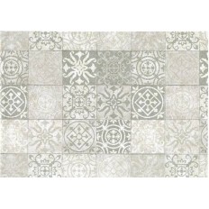 Adhesivo Decoracion 45Cmx15M Pvc Gris/Blanco Adh. Tiles Antique 45