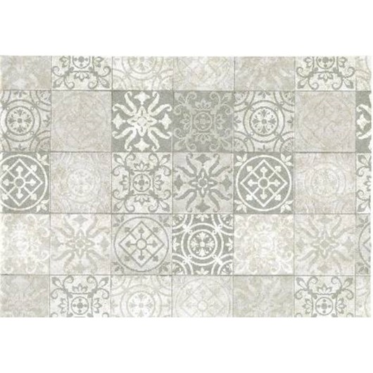 Adhesivo Decoracion 45Cmx15M Pvc Gris/Blanco Adh. Tiles Antique 45