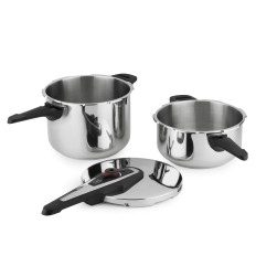 Olla Cocina Pres 4+6Lt Rapida Inox Boj