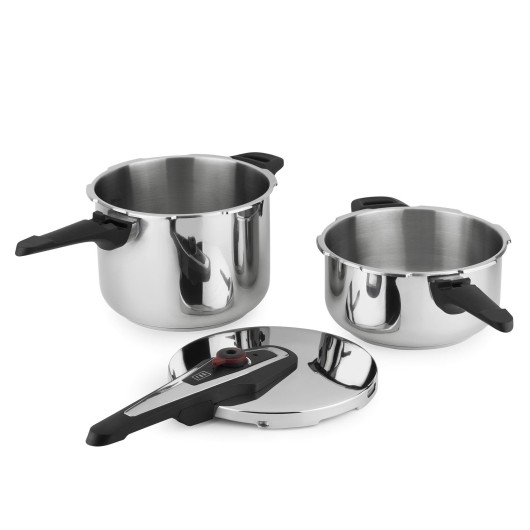Olla Cocina Pres 4+6Lt Rapida Inox Boj