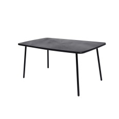 Mesa Jardin 160X90X72Cm Natuur Hierro/Cristal Ne Ancara Nt1327