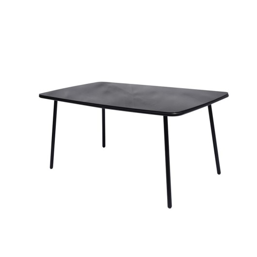 Mesa Jardin 160X90X72Cm Natuur Hierro/Cristal Ne Ancara Nt1327