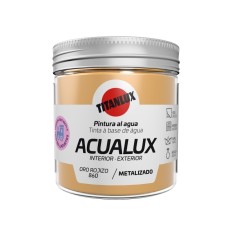 Pintura Manualidades Al Agua 75 Ml Oro Roj Satinado Metalalizado Acualu