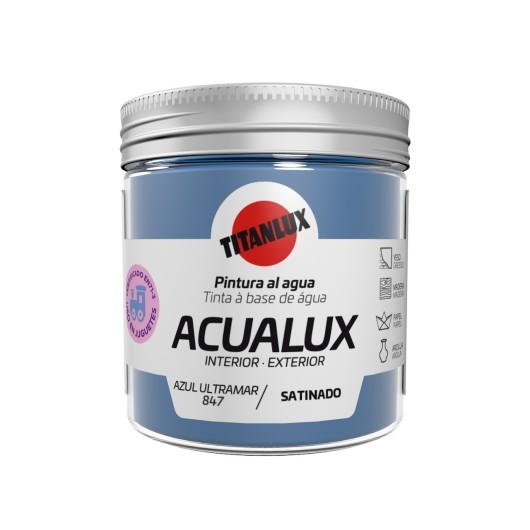 Pintura Manualidades Al Agua 75 Ml Az/Ultramar Satinado Acualux T