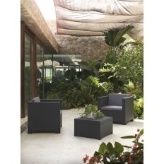 Mueble Jardin Shaf Res Grafit Diva Tete A Tete 55131 3 Pz