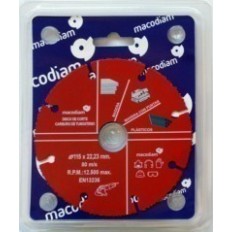 Disco Corte Multimaterial 115X22,23Mm Carburo Macodiam 1 Ud