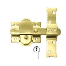Cerrojo Sobreponer 86Mm 31 Dorado Dor Bombillo 50Mm Cadena Reten.