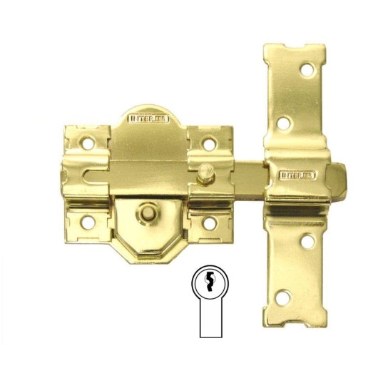 Cerrojo Sobreponer 86Mm 31 Dorado Dor Bombillo 50Mm Cadena Reten.