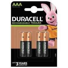 Pila Recargable Lr03 Aaa 750Mah Plus Duracell 4 Pz