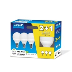 Lampara Esferica Led Garza E14 8W 810Lm 4000K 3 Pz