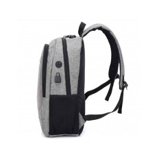 Mochila Portatil Gris 16 Pulgadas 46X31X15Cm Lock Urban Subb