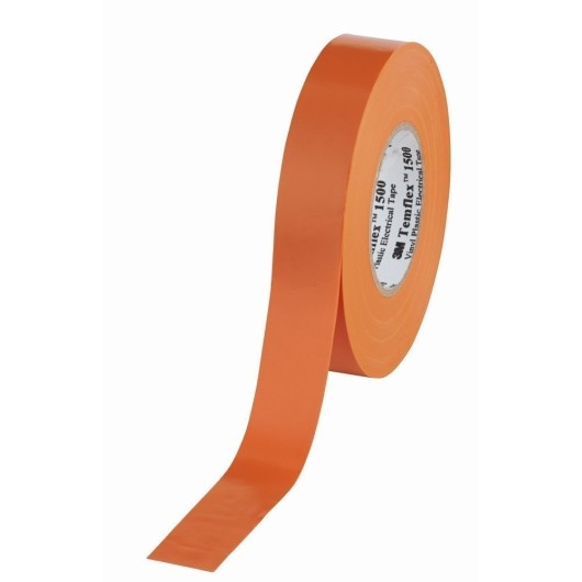 Cinta Aisl. 19Mmx20Mt Temflex™ 1500 Pvc Naranja 3M™