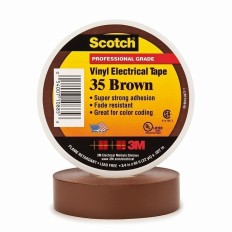 Cinta Aisl. 1,9Cmx20Mt Scotch® 35 Vinilo Marron 3M™