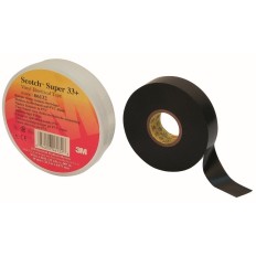 Cinta Aisl. 25Mmx33Mt Scotch® Super 33+ Vinilo Negra 3M™